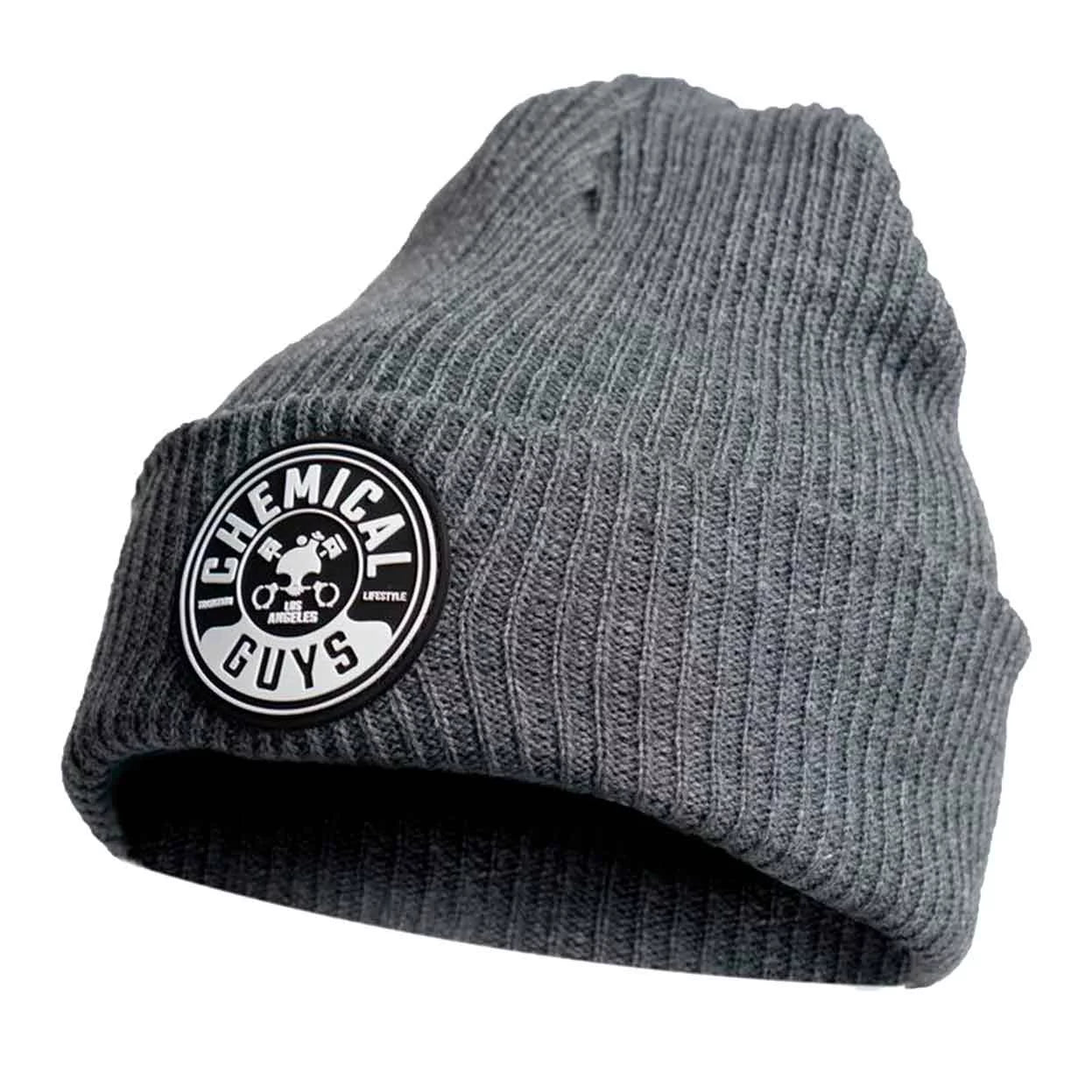 Full Ribbed Beanie Gray
