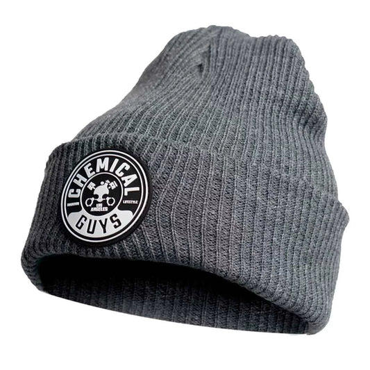 Full Ribbed Beanie Gray